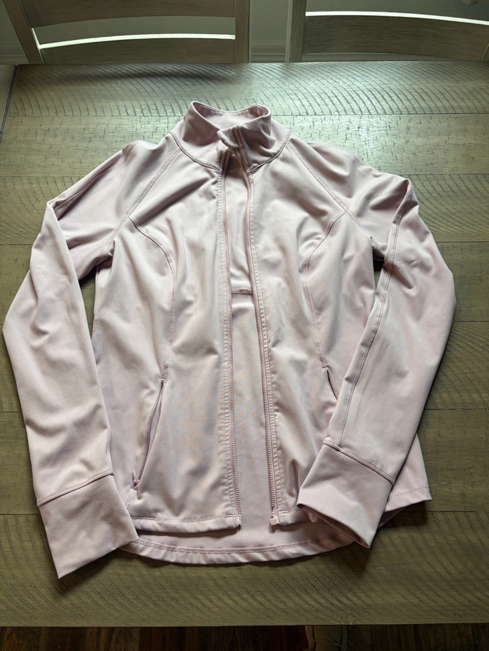 90 Degree By Reflex Pale Pink Zip-Up Utility Jacket
